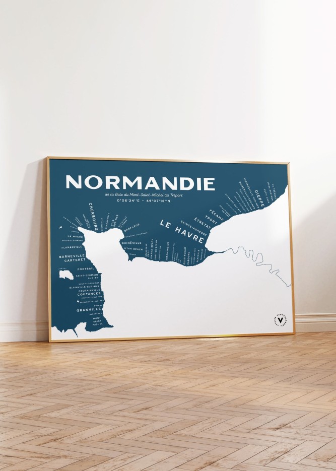 Carte de la Normandie