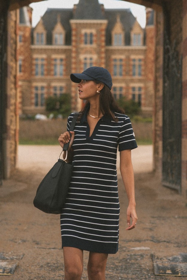 Robe longue rayée Suzie coton