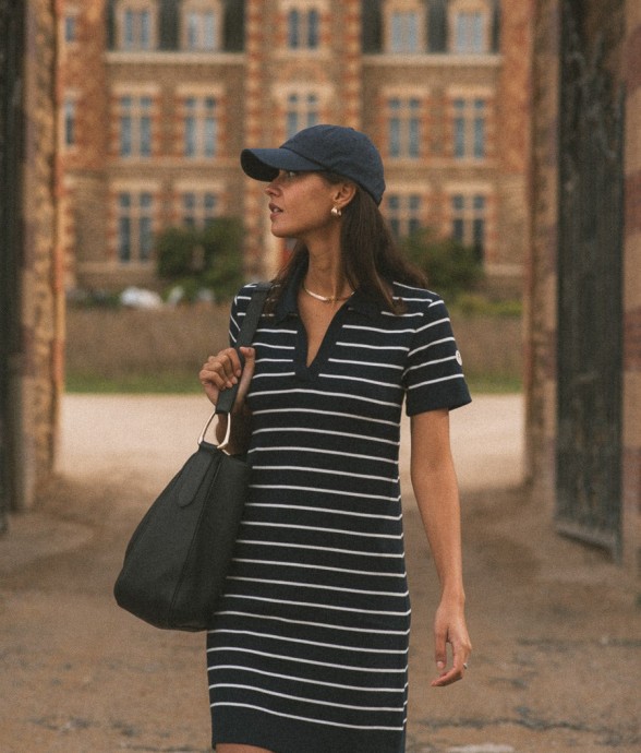 Robe longue rayée Suzie coton