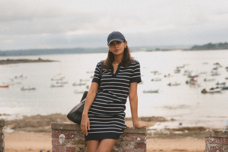 Robe longue rayée Suzie coton