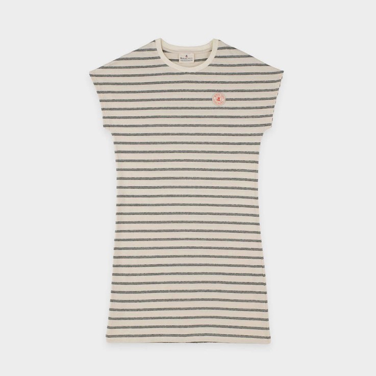 Robe sans manches à rayures Domitille coton
