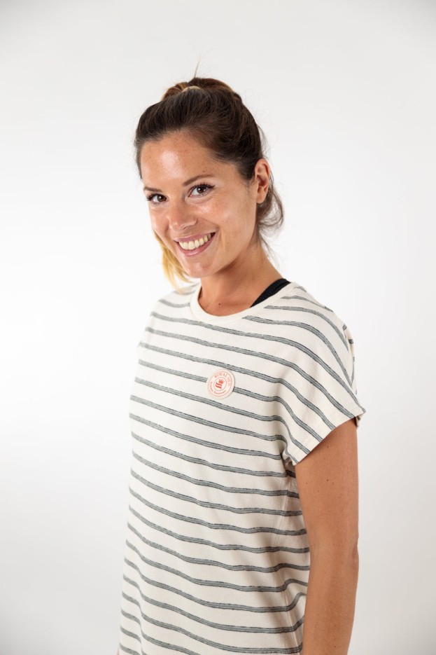 Robe sans manches à rayures Domitille coton