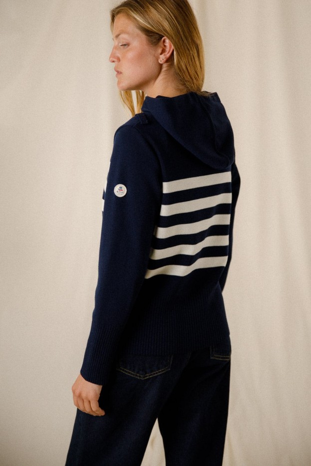 Sweat rayé Palma laine mérinos
