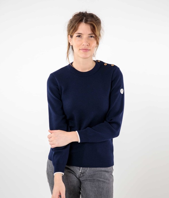 Pull marin uni encolure...