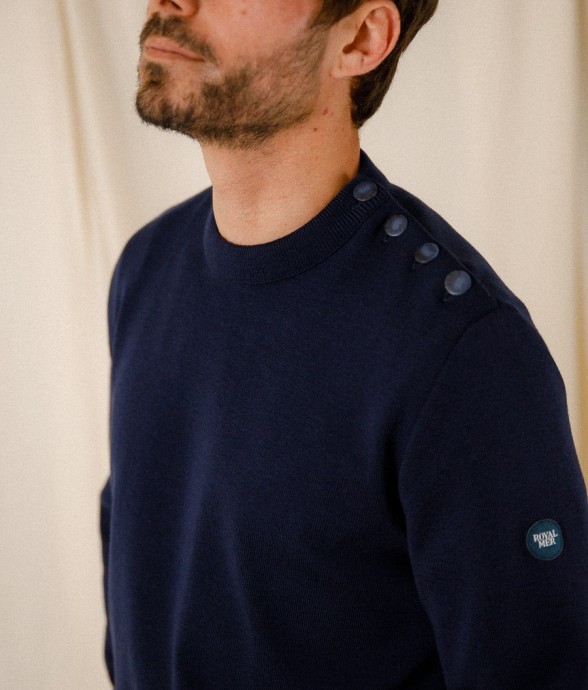Pull marin uni Armel laine...