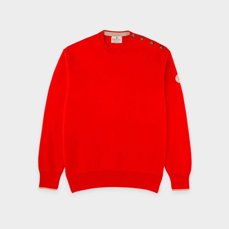 Pull marin uni Yorick coton