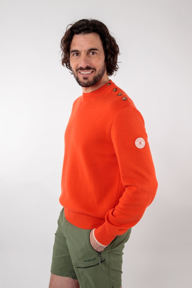 Pull marin uni Yorick coton