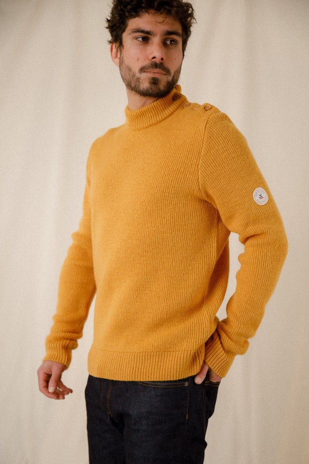Pull col montant Henri laine vierge
