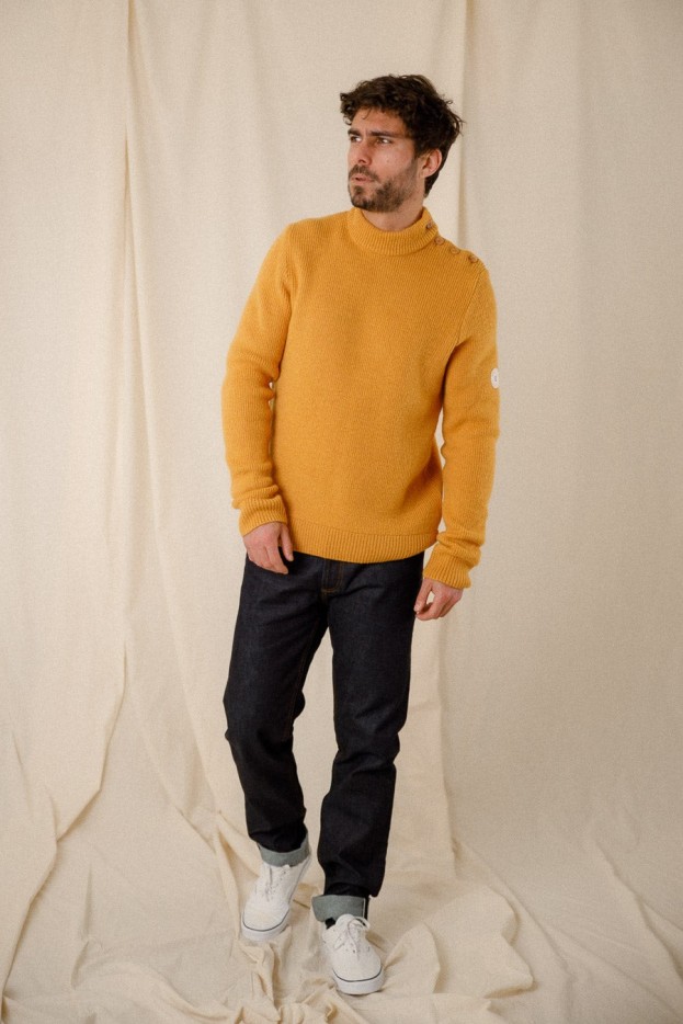 Pull col montant Henri laine vierge