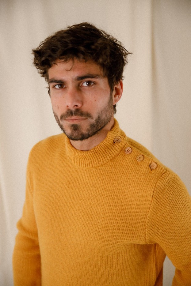 Pull col montant Henri laine vierge