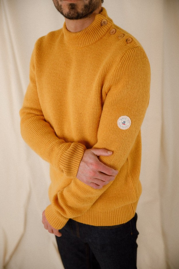 Pull col montant Henri laine vierge