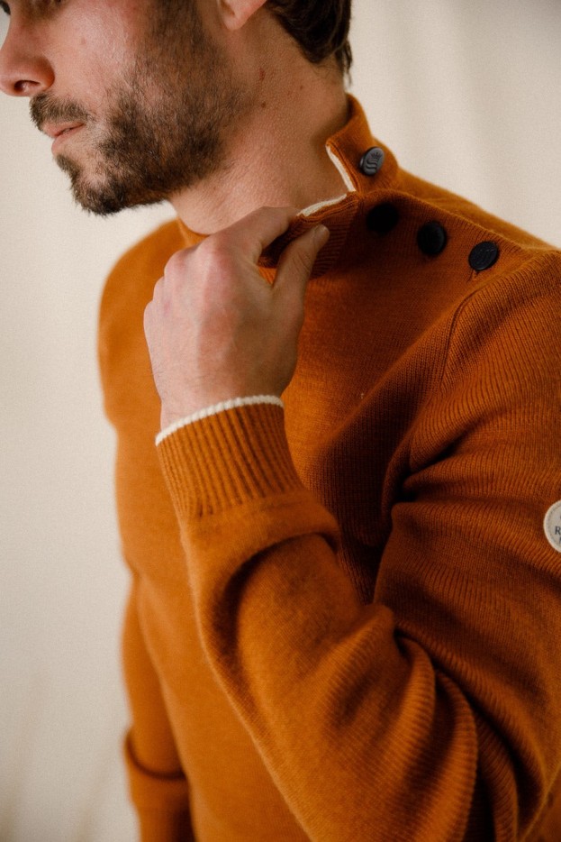 Pull Bertrand laine vierge bicolore