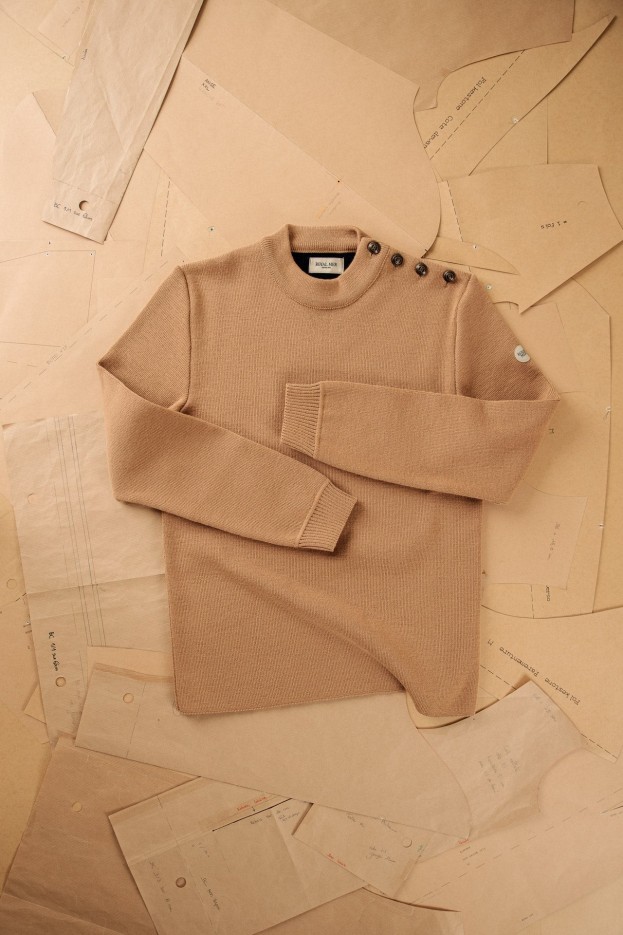 Pull marin uni Adrian 2 laine vierge