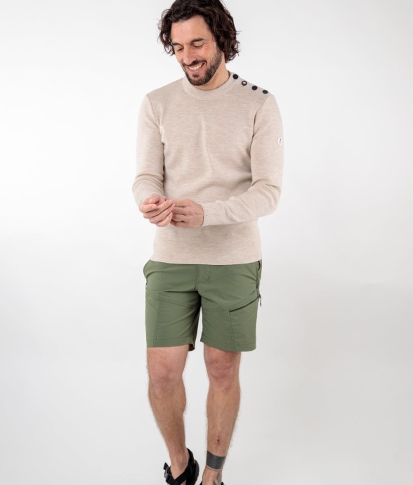 Pull marin uni Denez laine...