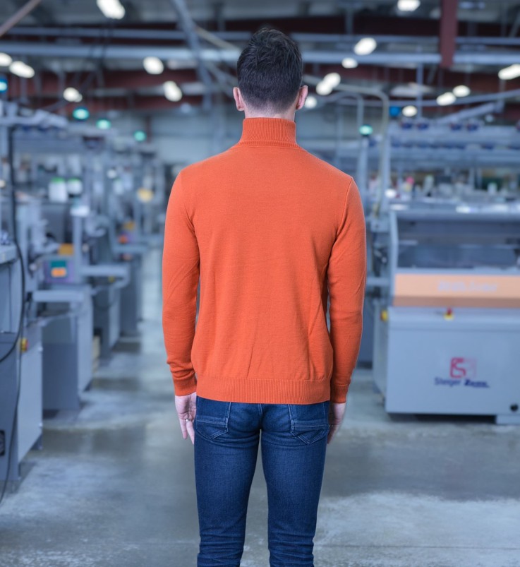 Pull col roulé extra fin Kerille laine mérinos