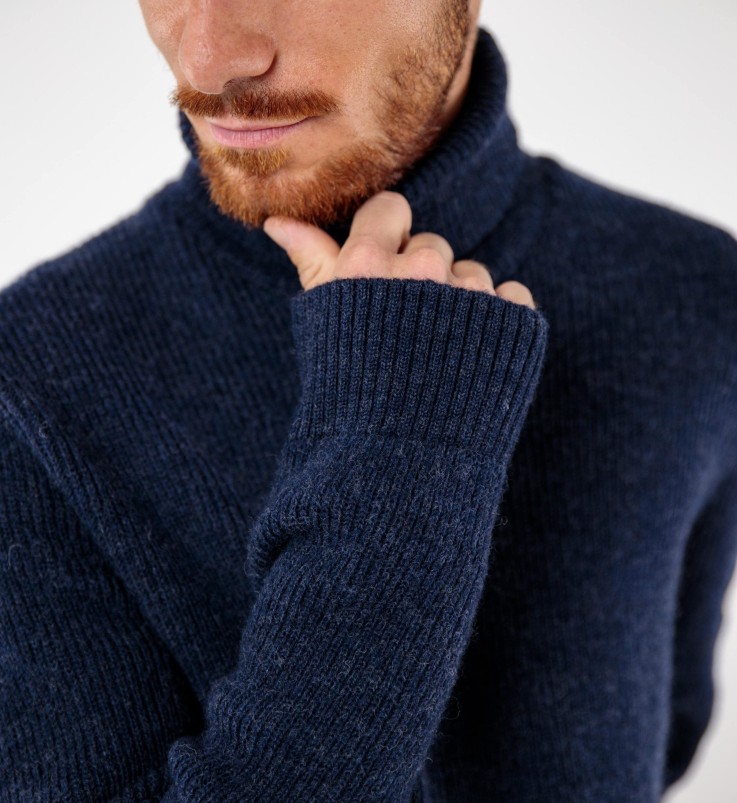 Pull col roulé Vadim laine vierge