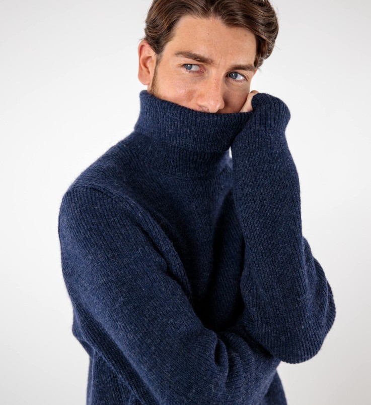 Pull col roulé Vadim laine vierge