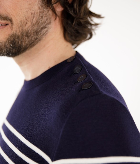 Pull marin rayé Klasel...