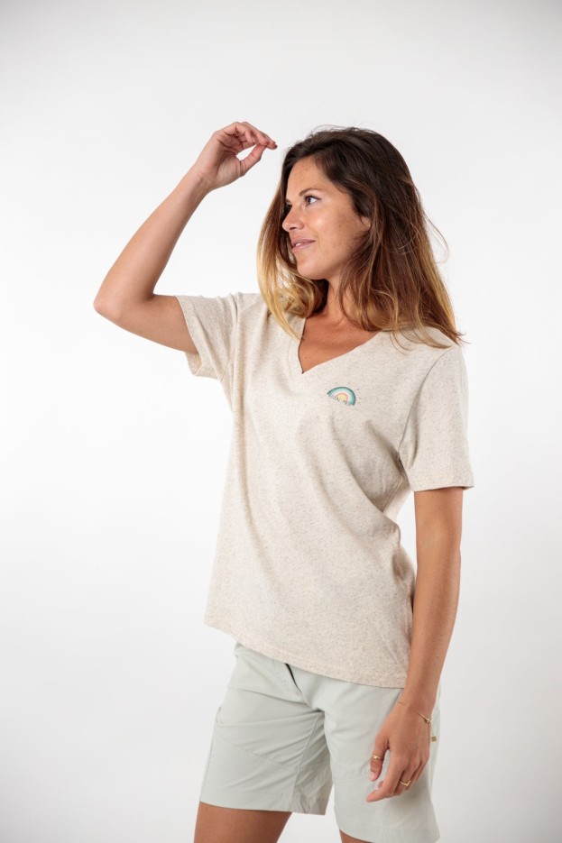 Tee-shirt arc en ciel Eva coton