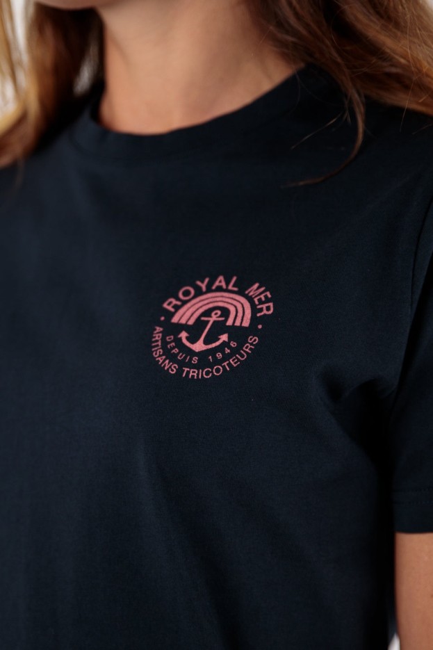 Tee-shirt ancre col rond Apolline coton