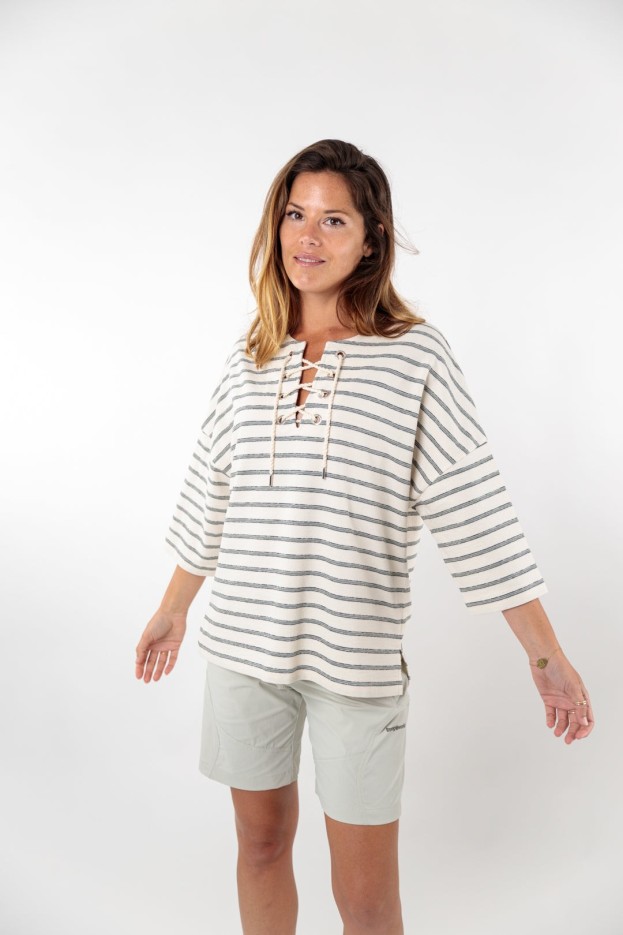 Tunique ample avec laçage Benedicte coton