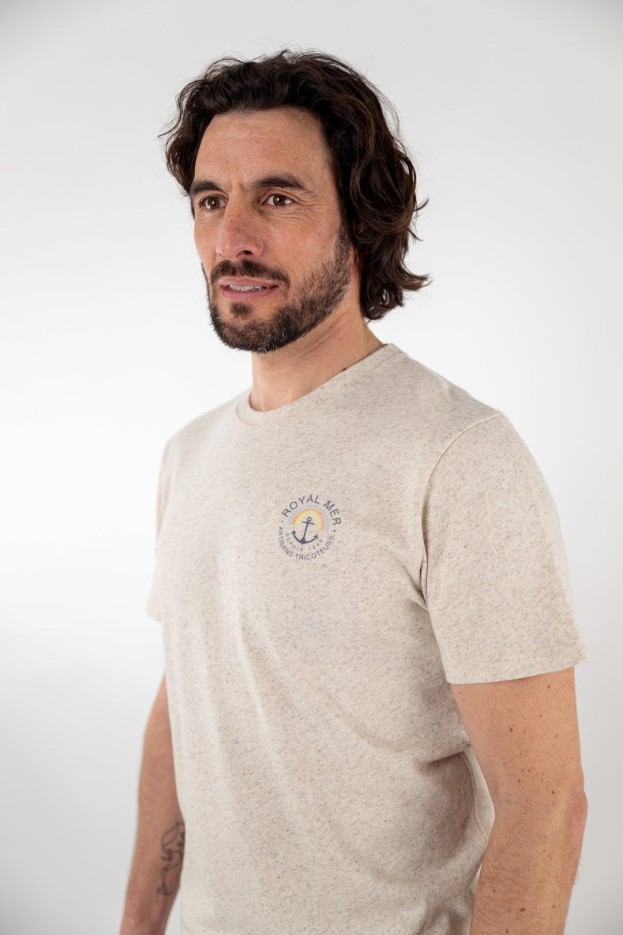 T-shirt ancre et arc en ciel Eliott coton