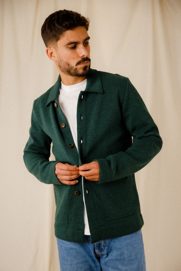 Veste droite Benoit laine vierge