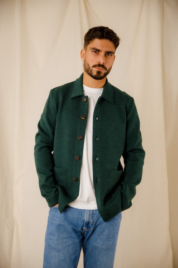 Veste droite Benoit laine vierge