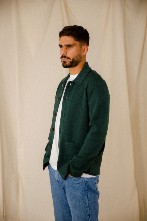 Veste droite Benoit laine vierge