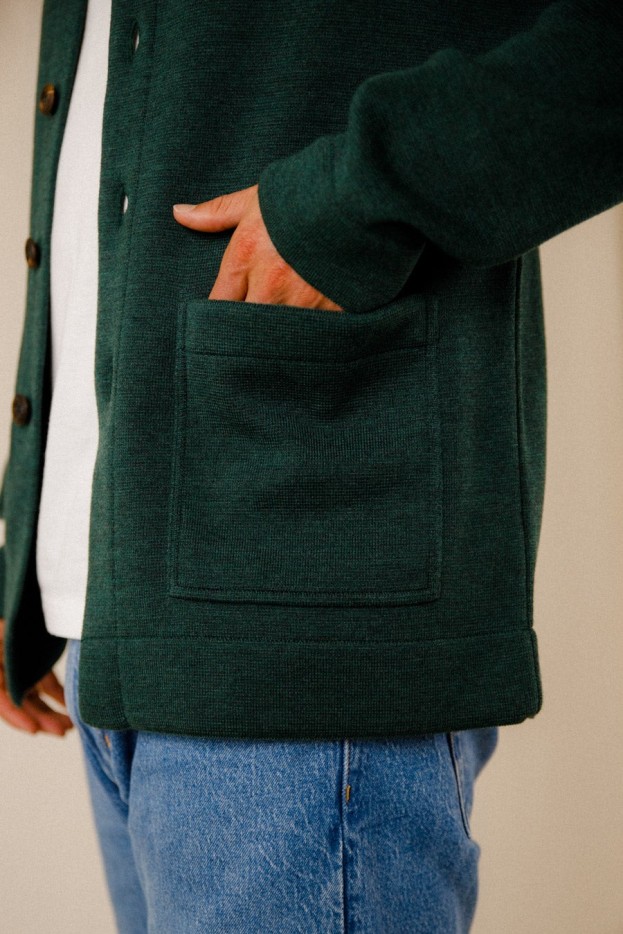 Veste droite Benoit laine vierge