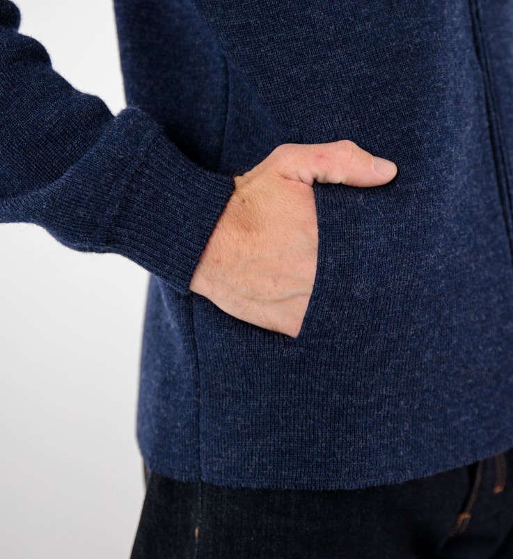 Blouson zippé unisexe Alberic U laine vierge