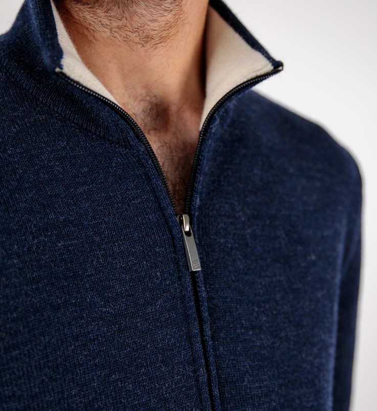 Blouson zippé unisexe Alberic U laine vierge