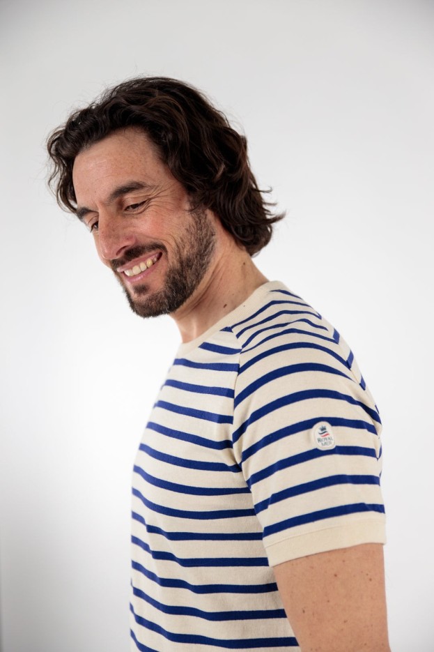 Tee-shirt rayé manche raglan Jérome coton