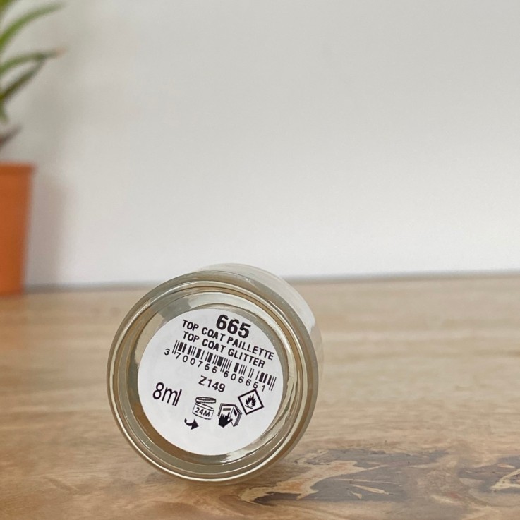 Top coat paillette biosourcé & vegan