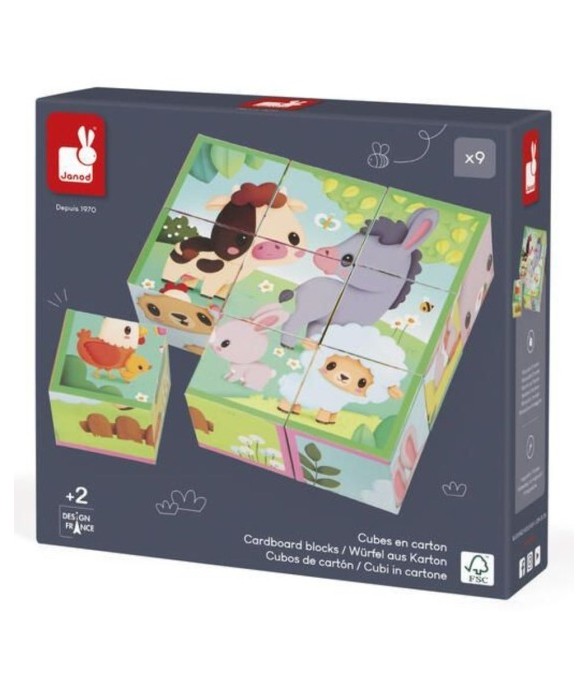 Cubes animaux de la ferme