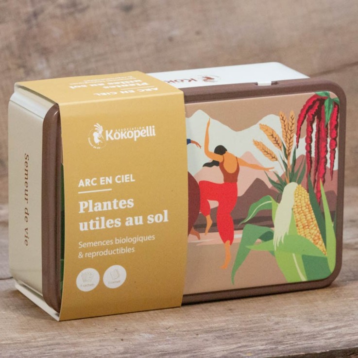 Mélange de graines Arc en ciel bio - Plantes utiles au sol- Graines bio à semer