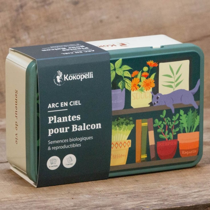 Mélange de graines Arc en ciel bio - Plantes potagères et florales- Graines bio à semer