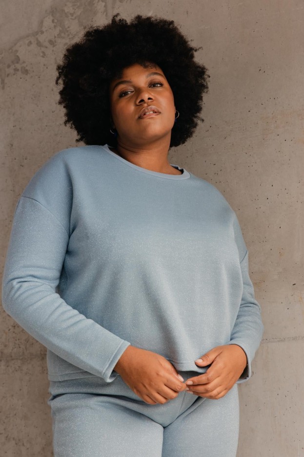 Sweat à Paillettes en Coton