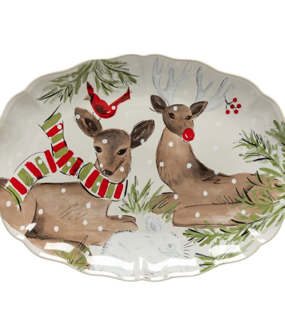 Plat Ovale Grand Deer...