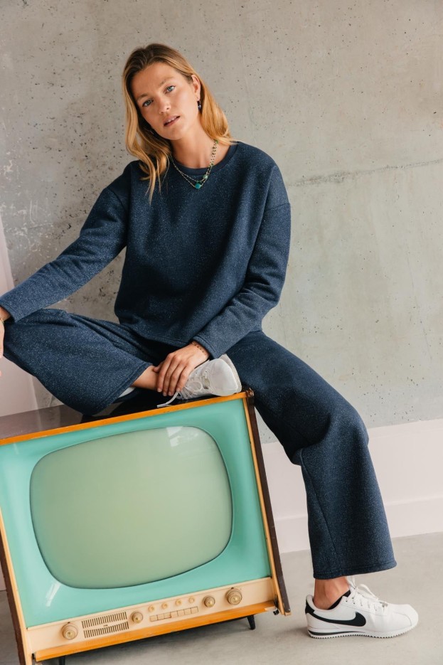 Pantalon de jogging à Paillettes en Coton