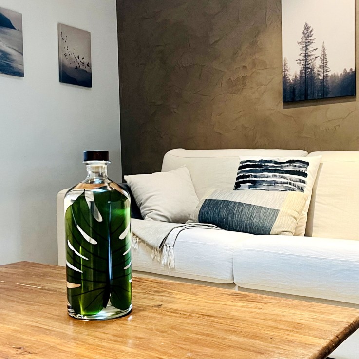 Herbarium fait main Plante immergée Monstera verte 3L