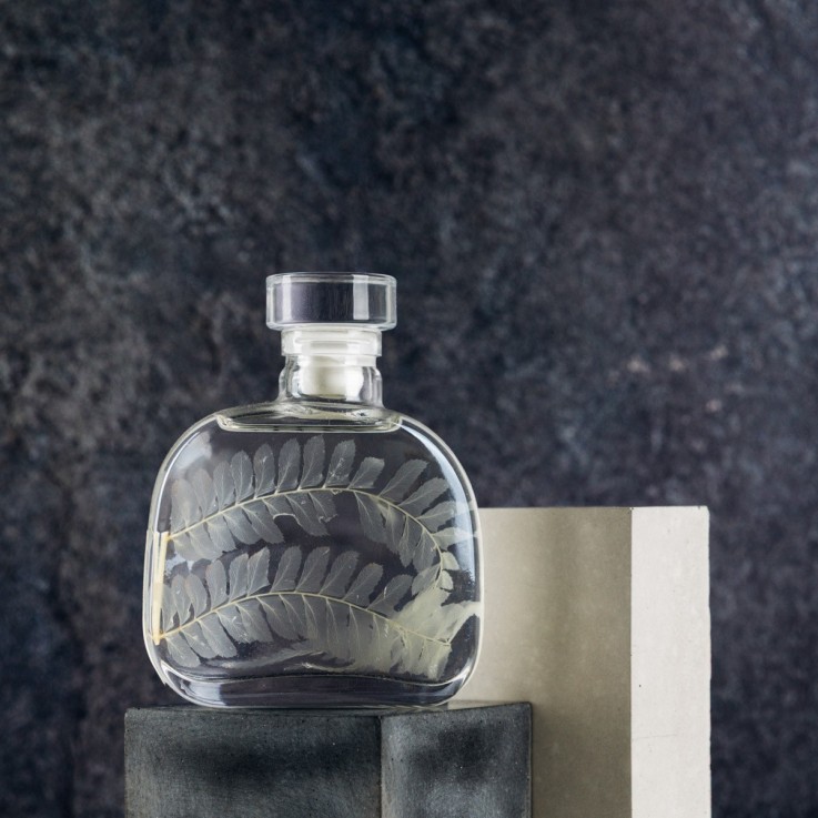 Herbarium fait main Plante immergée Capsule Fougère cuir blanche