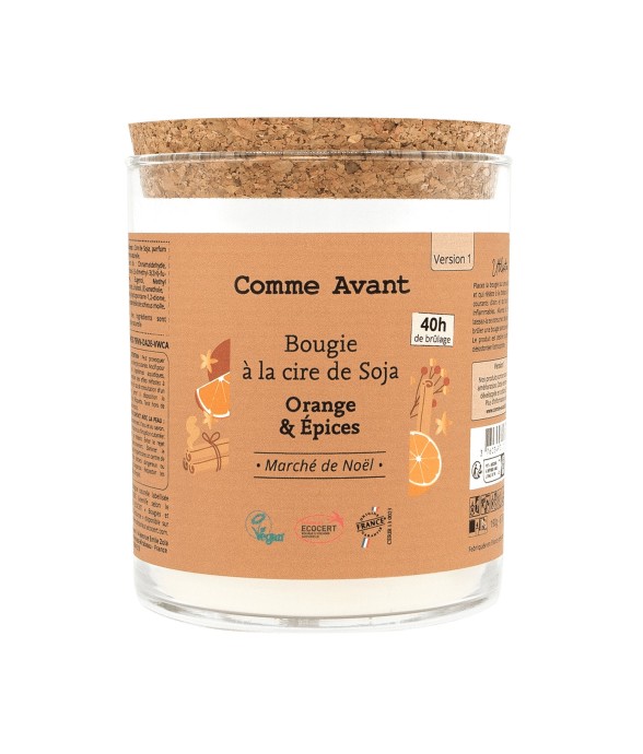 Bougie parfumée à la cire...