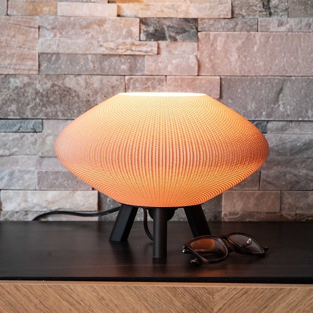 Lampe Harmony / bois tressé / 25cm