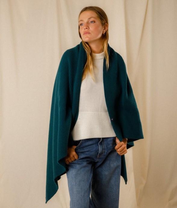 Plaid Royal Mer en laine