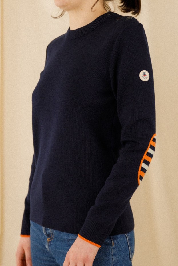 Pull marin Romane laine mérinos