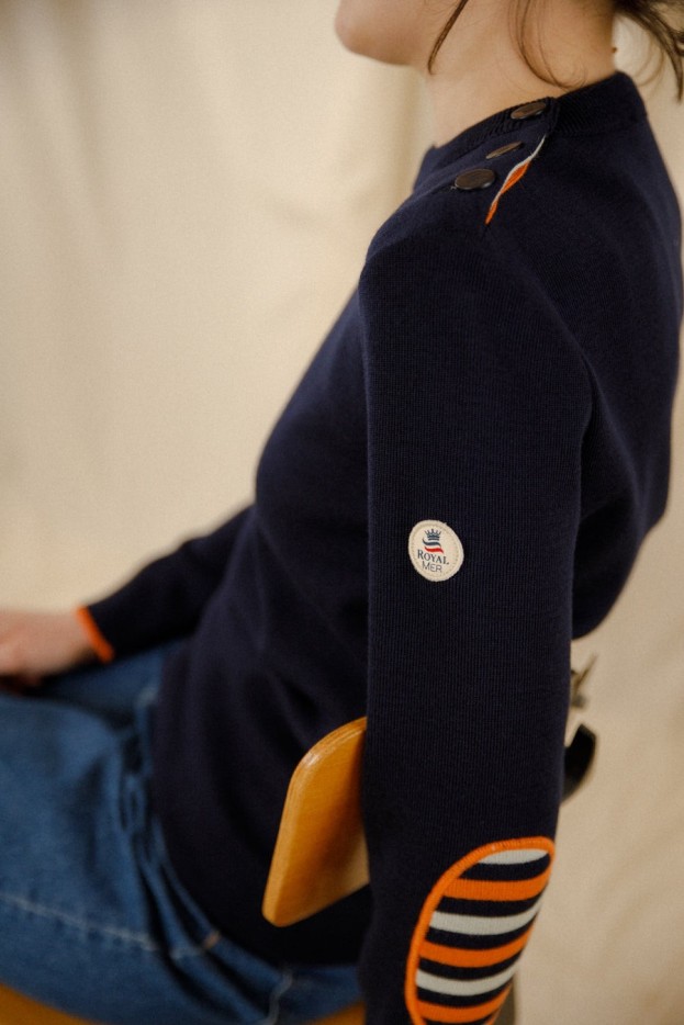 Pull marin Romane laine mérinos