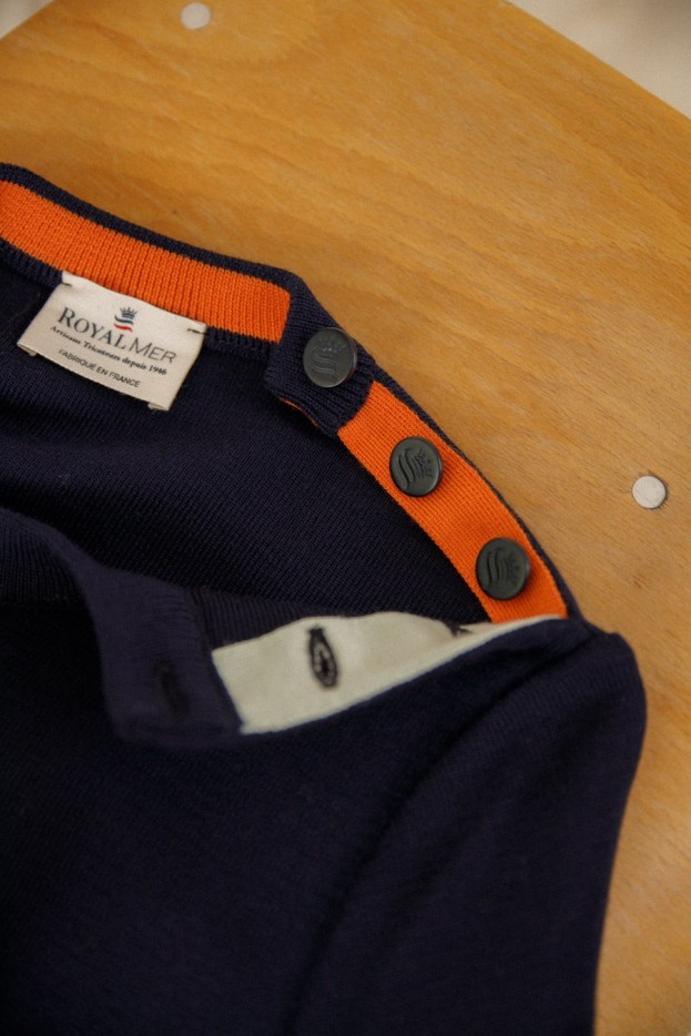 Pull marin Romane laine mérinos