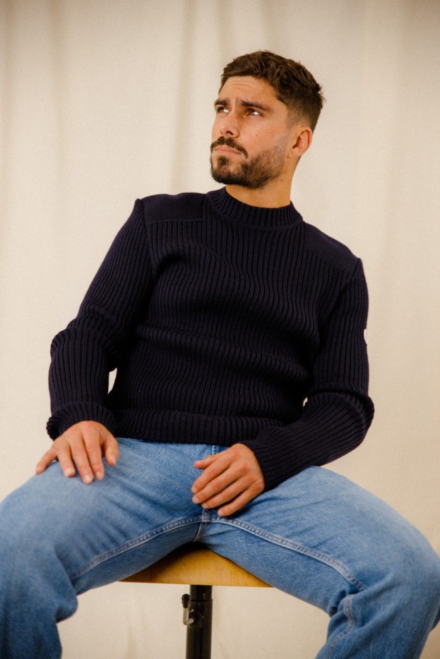 Pull officier Gregor laine vierge