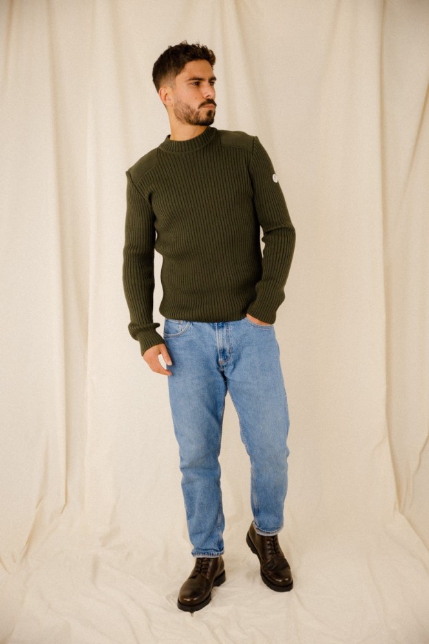 Pull officier Gregor laine vierge